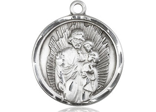 Sterling Silver Saint Joseph Medal Catholic Jewelry