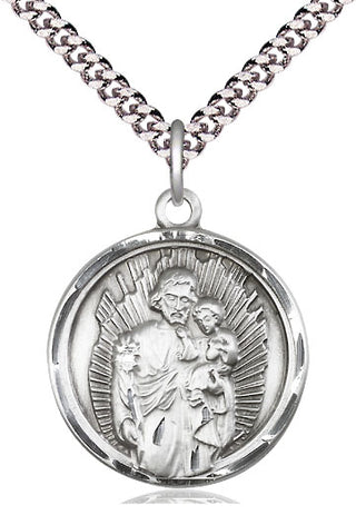 Sterling Silver Saint Joseph Medal Catholic Jewelry