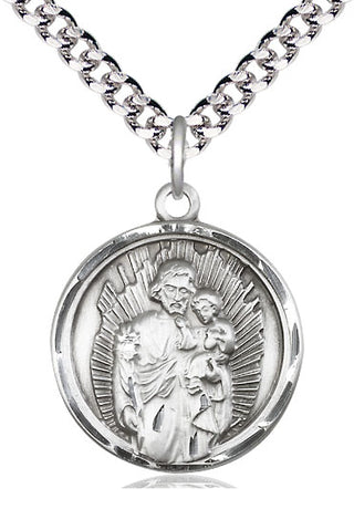 Sterling Silver Saint Joseph Medal Catholic Jewelry