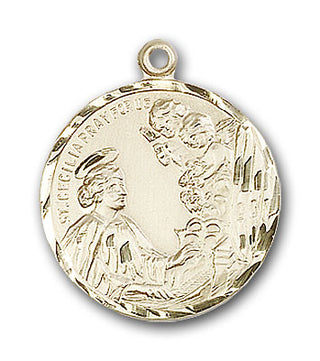 Gold-Filled Saint Cecilia Pendant