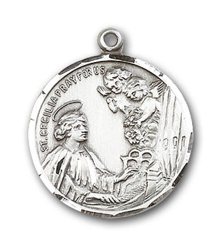 Sterling Silver Saint Cecilia Pendant