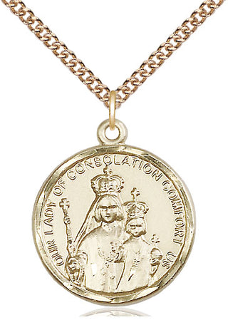 14kt Gold Our Lady of Consolation Medal