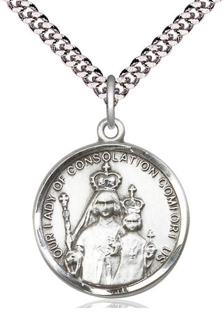 Sterling Silver Our Lady of Consolation Medal Catholic Jewelry