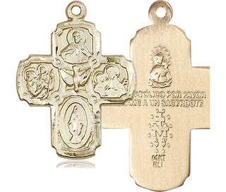 14kt Gold 5-Way Medal