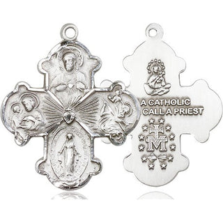Sterling Silver 4-Way Medal