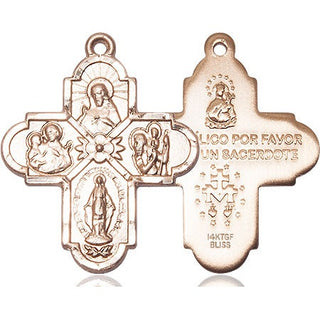 14kt Gold Filled 4-Way Medal