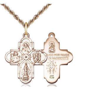 14kt Gold 4-Way Medal