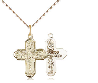 14kt Gold 5-Way Medal