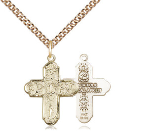 14kt Gold 5-Way Medal