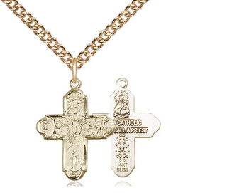 14kt Gold 5-Way Medal