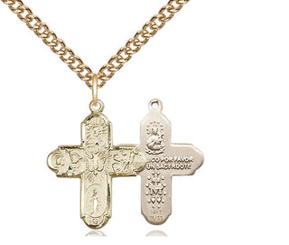 14kt Gold 5-Way Medal
