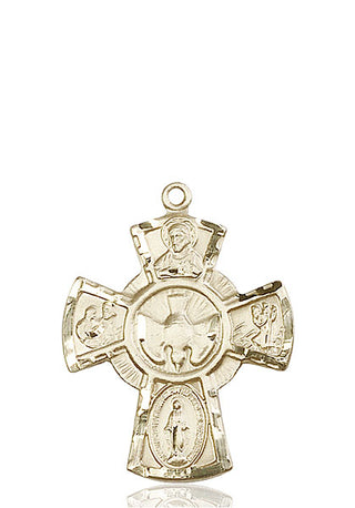 14kt Gold 5-Way Medal