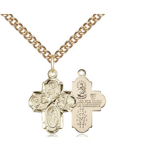 14kt Gold 4-Way Medal