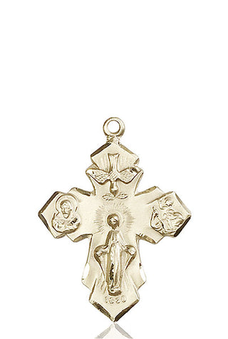 14kt Gold 4-Way Medal