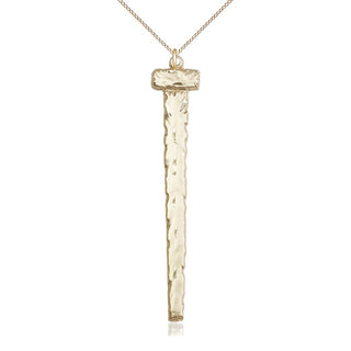 14kt Gold Filled Nail Medal Catholic Jewelry