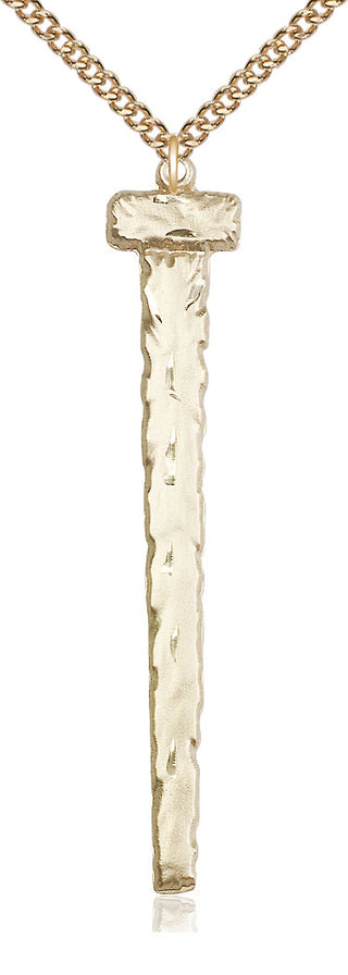 14kt Gold Filled Nail Medal Catholic Jewelry