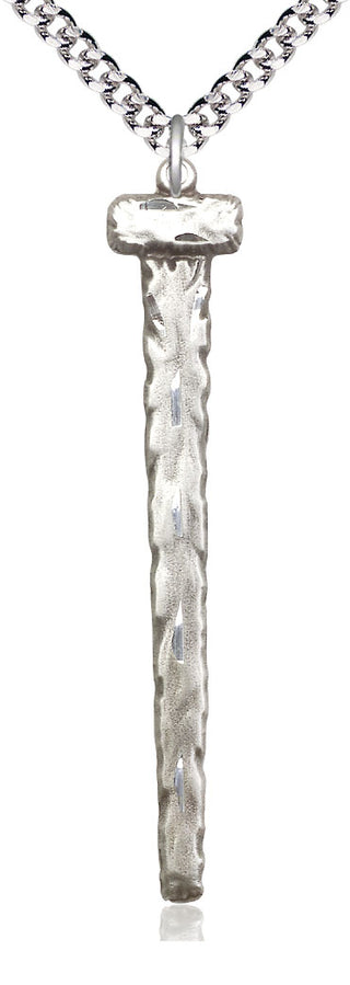 Sterling Silver Nail Medal Catholic Jewelry