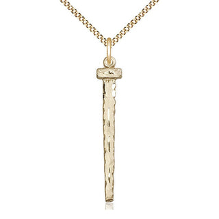 14kt Gold Filled Nail Medal Catholic Jewelry