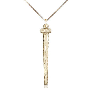 14kt Gold Filled Nail Medal Catholic Jewelry