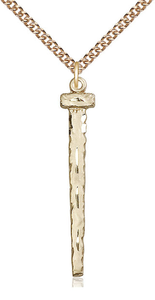 14kt Gold Filled Nail Medal Catholic Jewelry