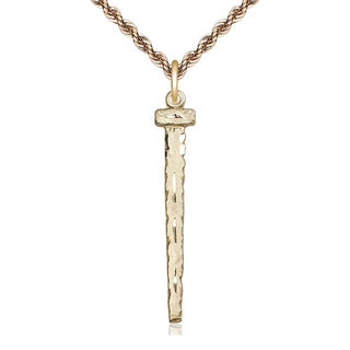 14kt Gold Filled Nail Medal Catholic Jewelry
