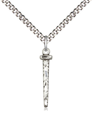 Sterling Silver Nail Medal Religious Jewelry