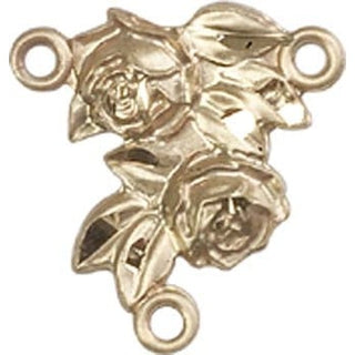 14kt Gold Filled Rose Rosary Center Rosary Center