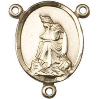 14kt Gold Filled Our Lady of la Salette Rosary Center Rosary Center