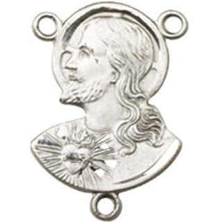 Sterling Silver Scapular Rosary Center