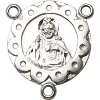 Silver Plate Scapular Rosary Center Rosary Center