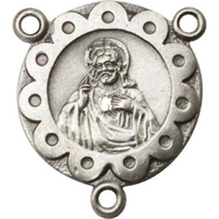 Sterling Silver Scapular Rosary Center