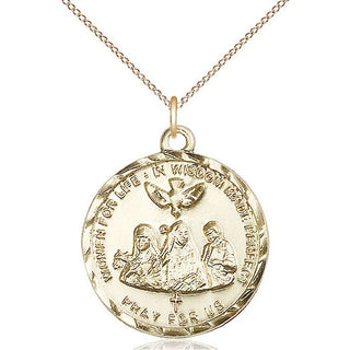 14kt Gold Filled 3-Doctors Medal Catholic Jewelry