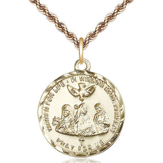 14kt Gold Filled 3-Doctors Medal Catholic Jewelry