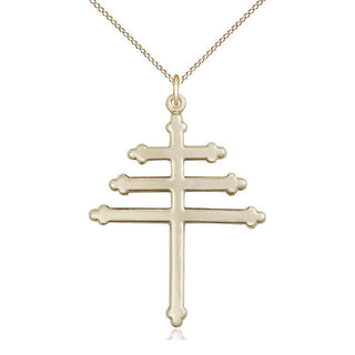 14kt Gold Filled Maronite Cross Medal Catholic Jewelry