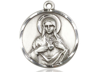 Sterling Silver Immaculate Heart of Mary Medal