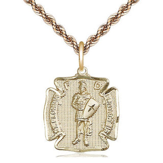 14kt Gold Filled Saint Florian Medal Religious Jewelry Engraved Catholic Saint Jewelry
