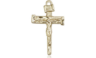 14kt Gold Filled Nail Crucifix Medal