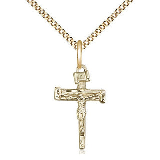 14kt Gold Filled Nail Crucifix Medal Religious Jewelry