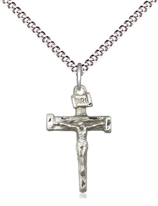 Sterling Silver Nail Crucifix Medal Religious Jewelry