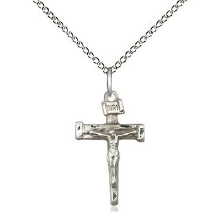 Sterling Silver Nail Crucifix Medal Religious Jewelry