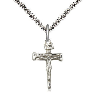 Sterling Silver Nail Crucifix Medal Religious Jewelry
