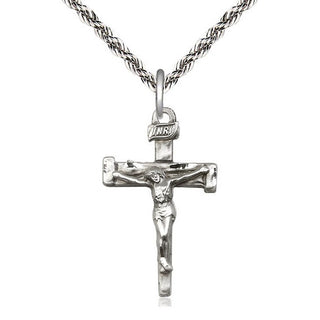 Sterling Silver Nail Crucifix Medal Catholic Jewelry