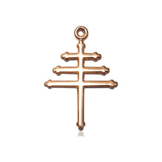 14kt Gold Maronite Cross Medal