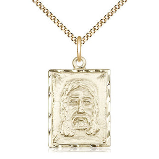 14kt Gold Filled Holy Face Medal Catholic Jewelry