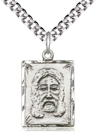 Sterling Silver Holy Face Medal Catholic Jewelry