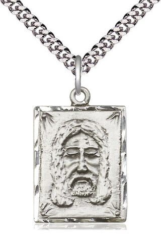 Sterling Silver Holy Face Medal Catholic Jewelry