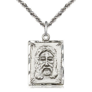 Sterling Silver Holy Face Medal Catholic Jewelry