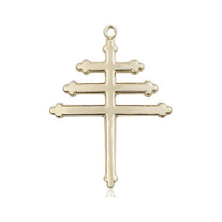 14kt Gold Maronite Cross Medal