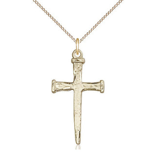14kt Gold Nail Cross Medal