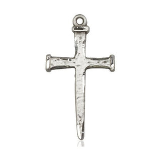 Sterling Silver Nail Cross Medal